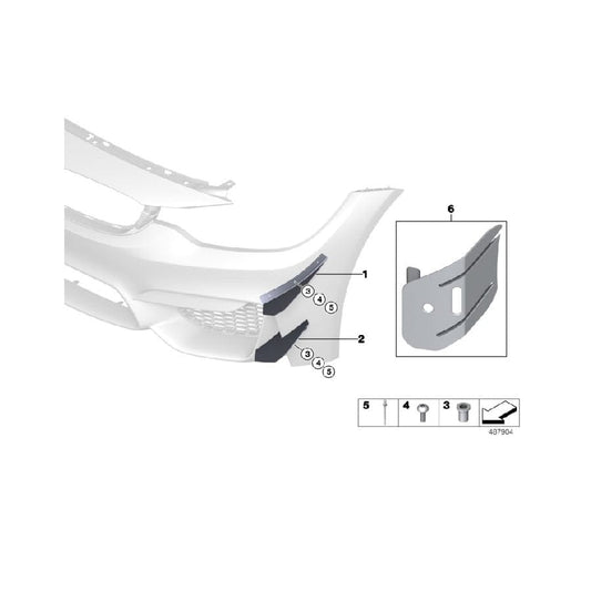 Genuine BMW 83318431835 BMW Template Left POSITION FLICKS (Inc. M4 GT4) | ML Performance US Car Parts