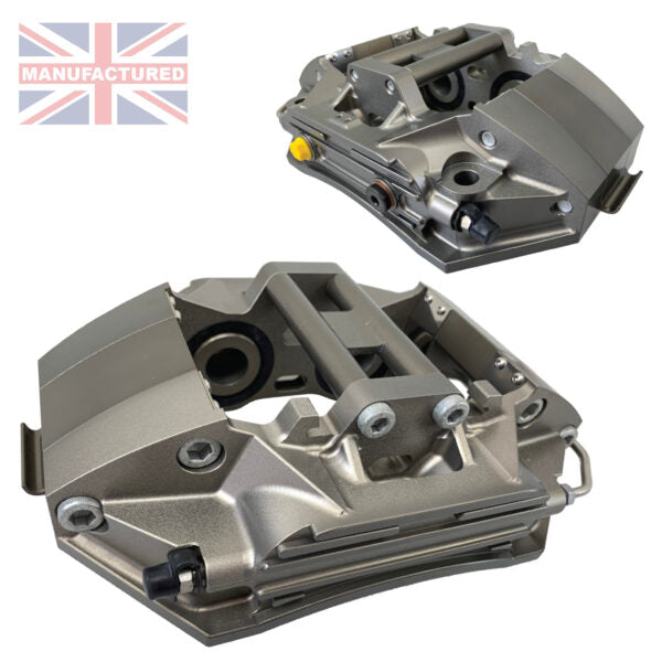 Pro Race 19 Calipers 4 Pot Grey Billet Aluminium (Pair) | ML Performance Car Parts