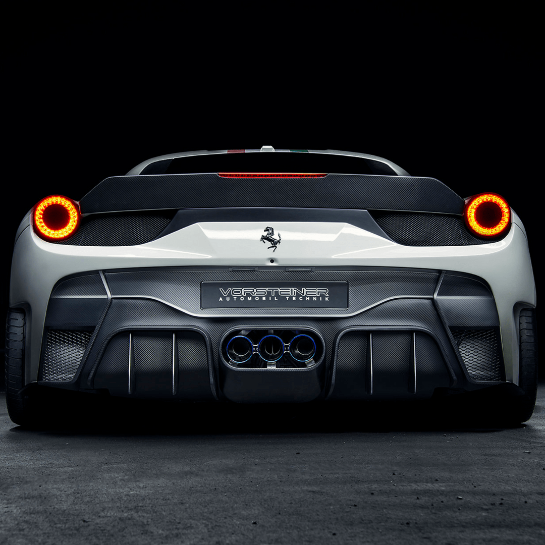 Vorsteiner FRV1140 Ferrari 458 Italia VX Aero Rear Bumper w/ Rear Diffuser (incl. Exhaust Tips) | ML Performance