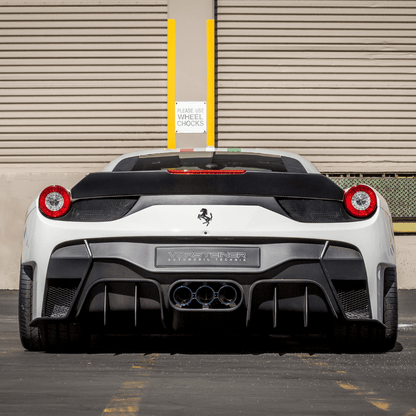 Vorsteiner FRV1140 Ferrari 458 Italia VX Aero Rear Bumper w/ Rear Diffuser (incl. Exhaust Tips) | ML Performance