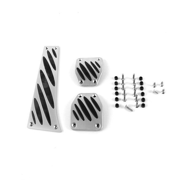 Genuine BMW E60 E82 E90 E92 Aluminium Pedal Pad Kit - Manual LHD (Inc. 1M, 335i, X3 35iX & M5) - ML Performance US