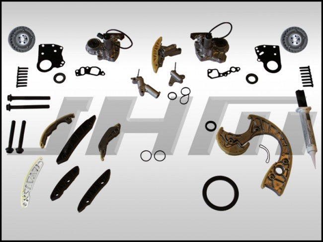 JHM JHM-B6TCKF Timing Chain Service Kit (JHM-OEM) for B6-B7 S4-C6 A6 and C5 allroad w chain 4.2L 40v - FULL