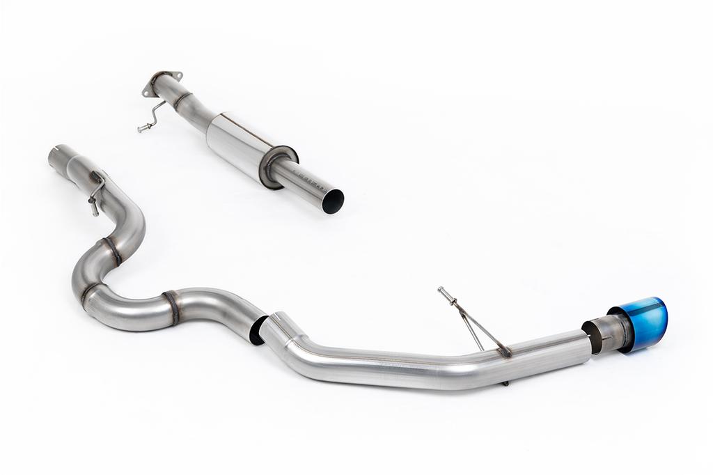 MillTek-SSXFD467-Cat-back Side Exit System with GT-100 Burnt/Blue Titanium Tip | ML Performance Car Parts