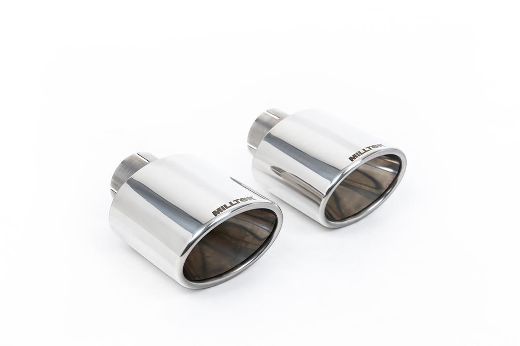 MillTek-SSXVW759-Particulate Filter-back 80mm OPF/GPF Back System with OE Clubsport Style Polished Ovals | ML Performance Car Parts