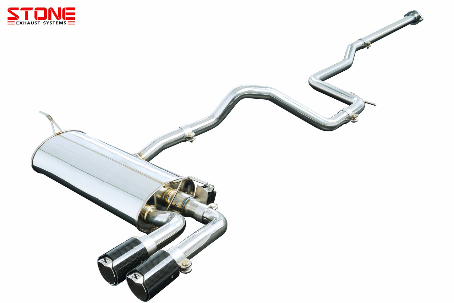 Stone Exhaust Ford 1.5T MK4 Focus Single Exit Twin Tailpipe Valvetronic Catback Exhaust System | ML Performance US