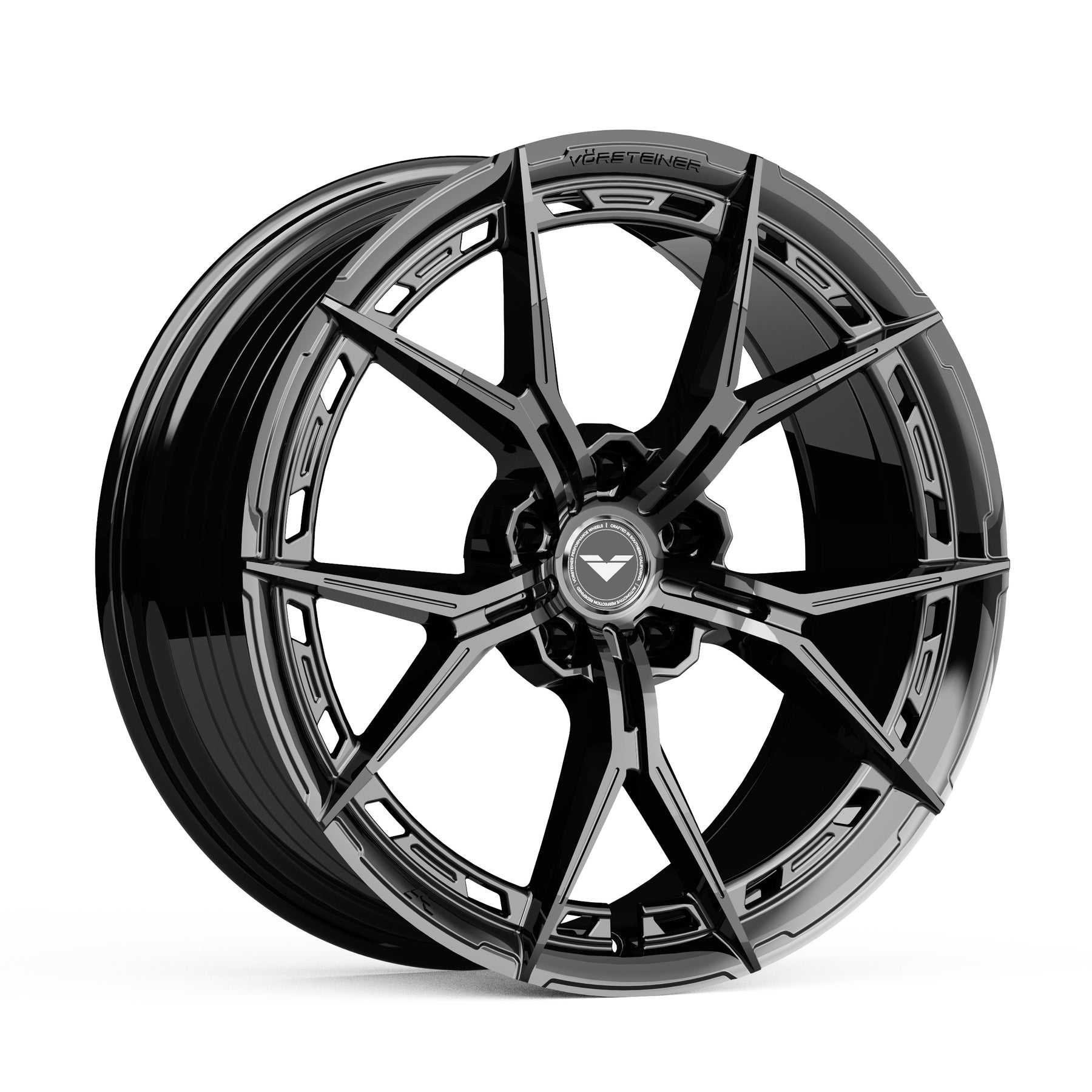Vorsteiner VFX002.21120.5112.35C.66.GB 21X12.0 5X112 Gloss Black Flow Forged Wheel | ML Performance