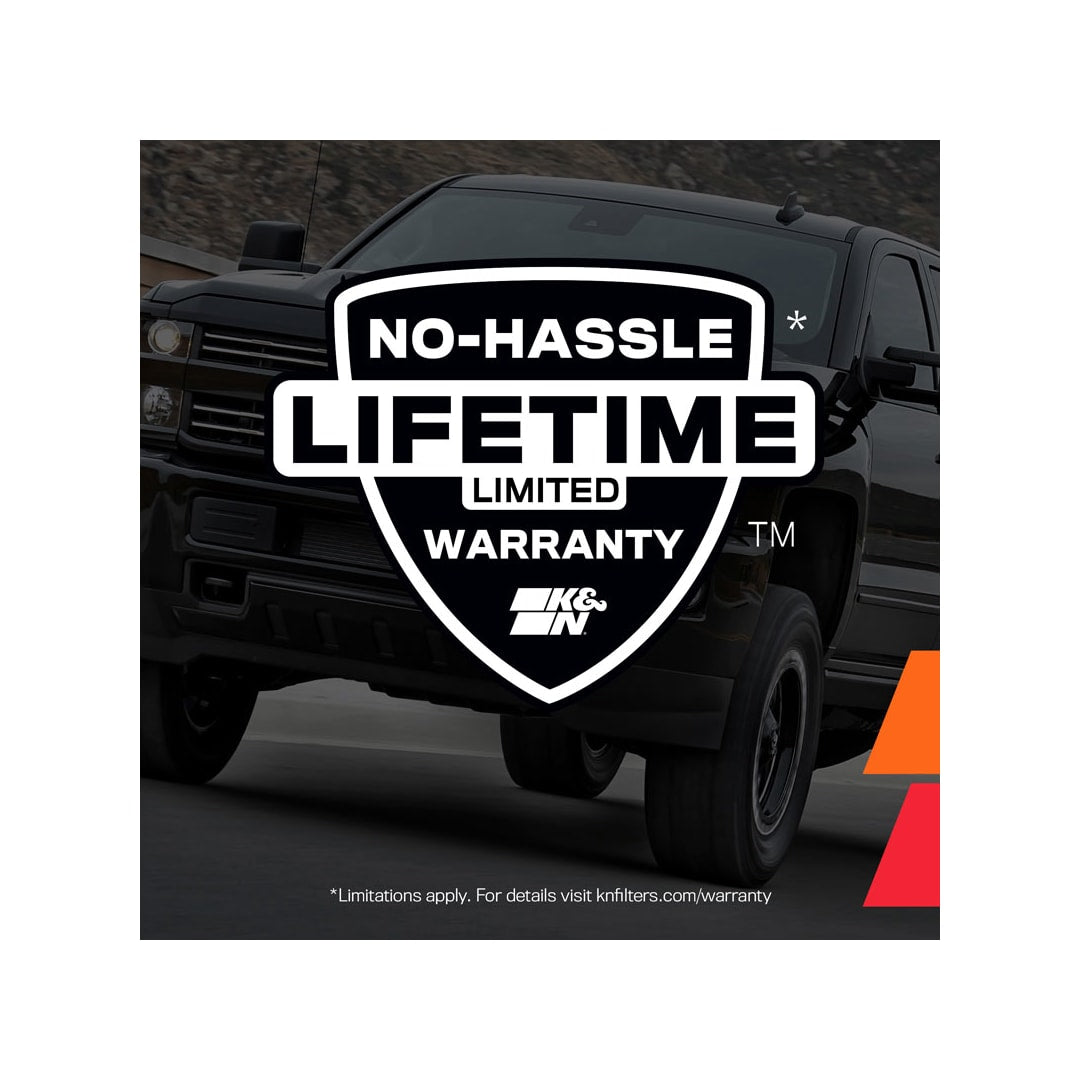 K&N 77-3034KP Cold Air Intake - High-flow, Aluminum Tube - CHEVY SILVERADO HD, V8-6.6L DSL, 01-04, PO