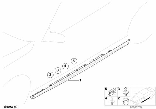 Genuine BMW 51718226121 Primed Left Outer Kick Panel | ML Performance US Car Parts