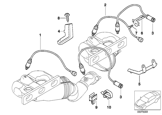 Genuine BMW 11781437586 Regulating Lambda Probe L=990MM | ML Performance US Car Parts