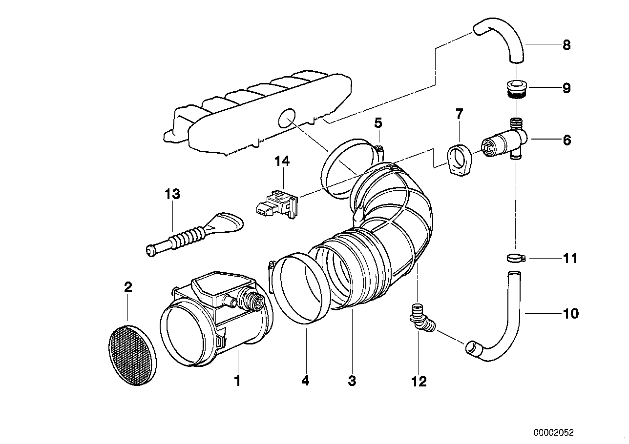 Genuine BMW 13621730033 Mass Air Flow Sensor MS40 | ML Performance US Car Parts