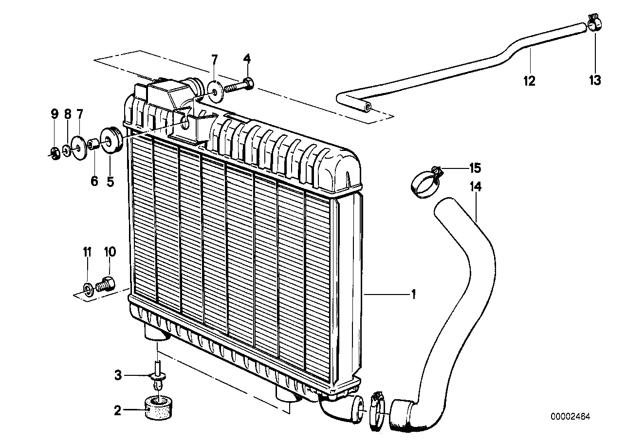 Genuine BMW 17111178088 Radiator With Transmission Oil Cooler