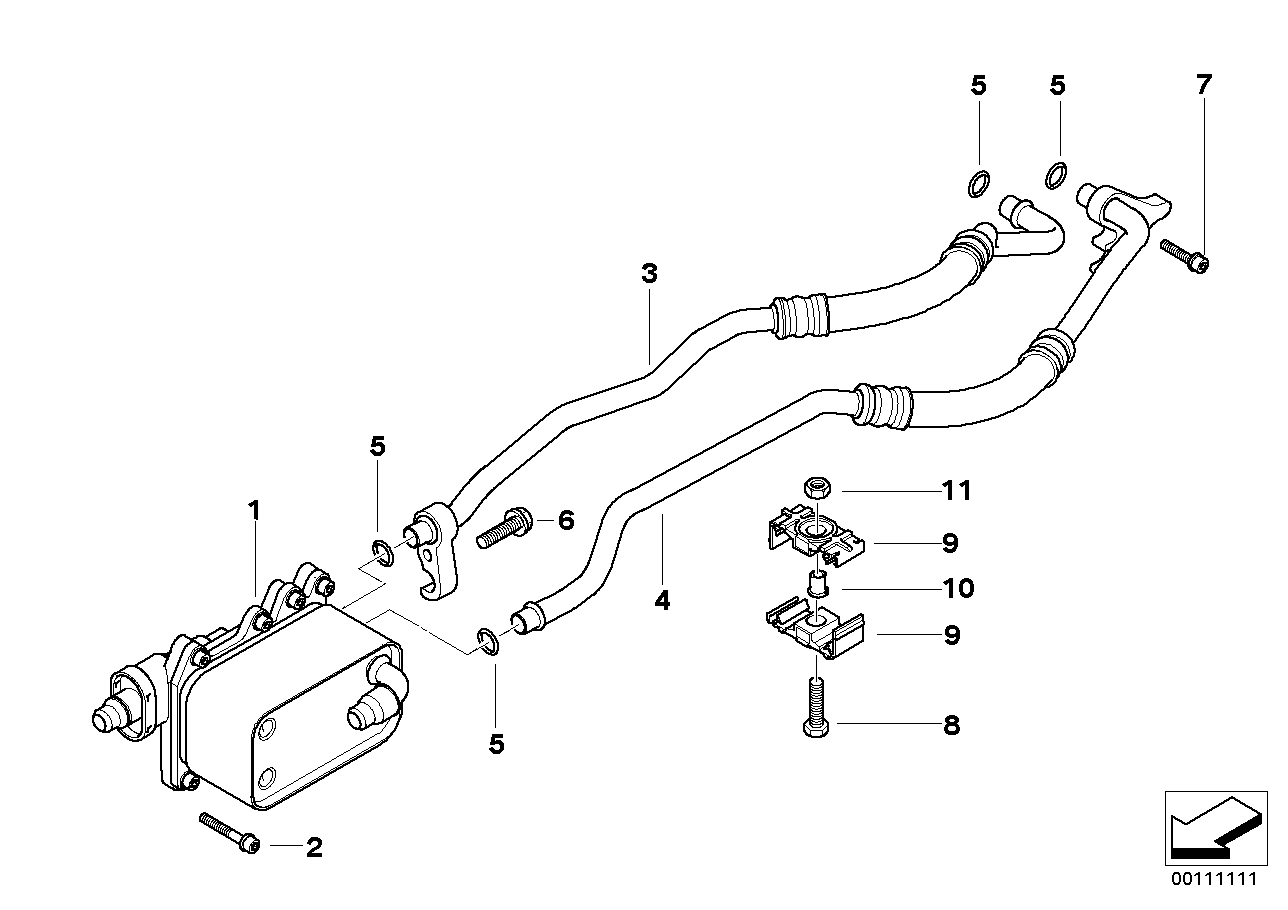 Genuine BMW 17217803830 Heat Exchanger | ML Performance US Car Parts