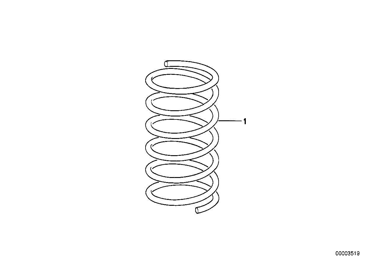 Genuine BMW 31332226781 Coil Spring | ML Performance US Car Parts