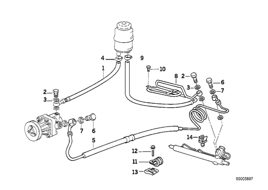 Genuine BMW 32411141713 Return Pipe With Cooling Coil | ML Performance US Car Parts