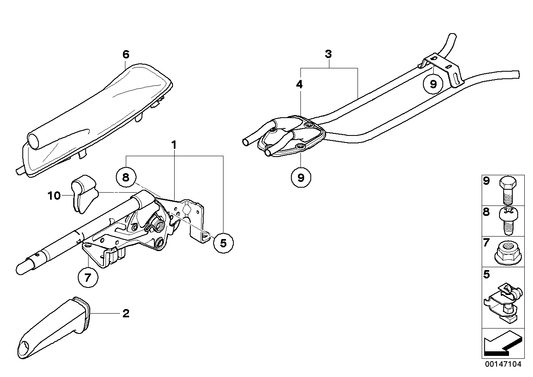 Genuine BMW 34408036495 Handbrake Handle | ML Performance US Car Parts