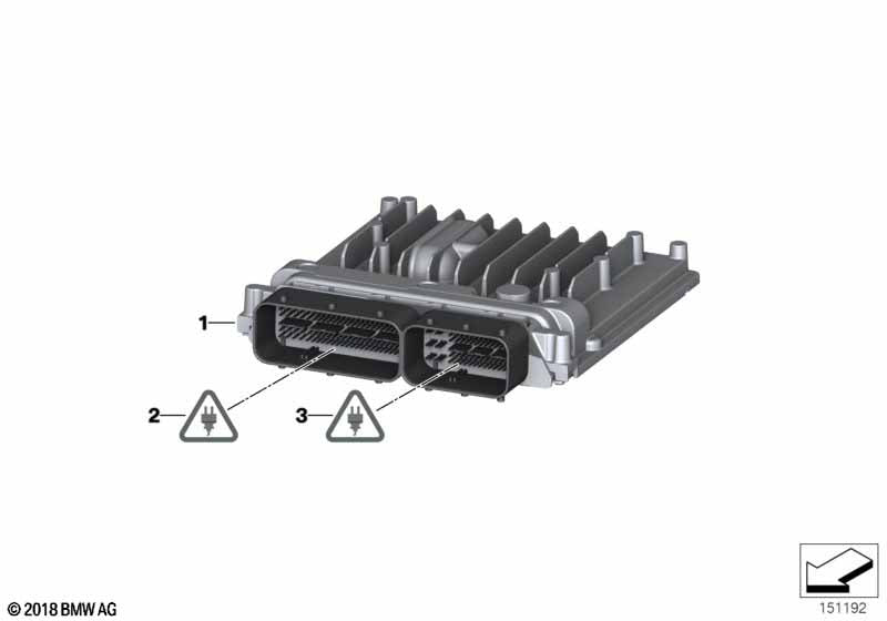 Genuine BMW 12147599881 Basic Cotrol Unit Dme MSD812 | ML Performance US Car Parts