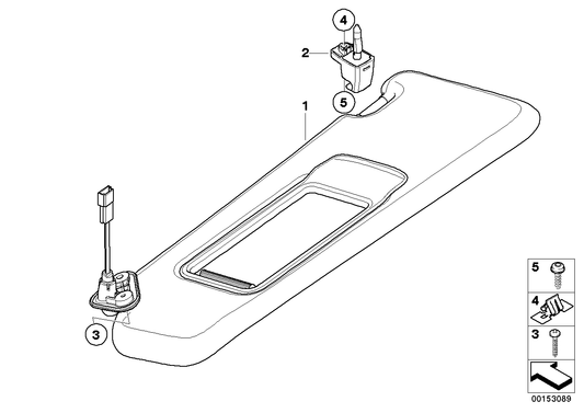 Genuine BMW 51167252010 Sun Visor With Mirror Right BEIGE | ML Performance US Car Parts