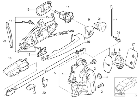 Genuine BMW 51218253432 Door Lock With Motor Actuator, Right | ML Performance US Car Parts