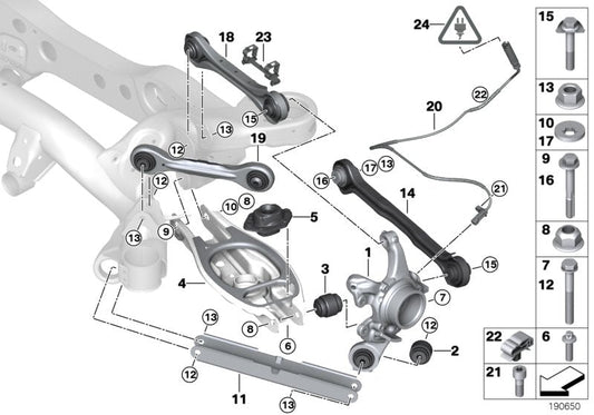 Genuine BMW 33322406292 Repair Kit For Wishbone VALUE LINE | ML Performance US Car Parts
