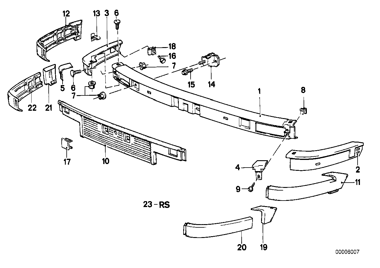 Genuine BMW 51111888265 Bumper Front Center | ML Performance US Car Parts