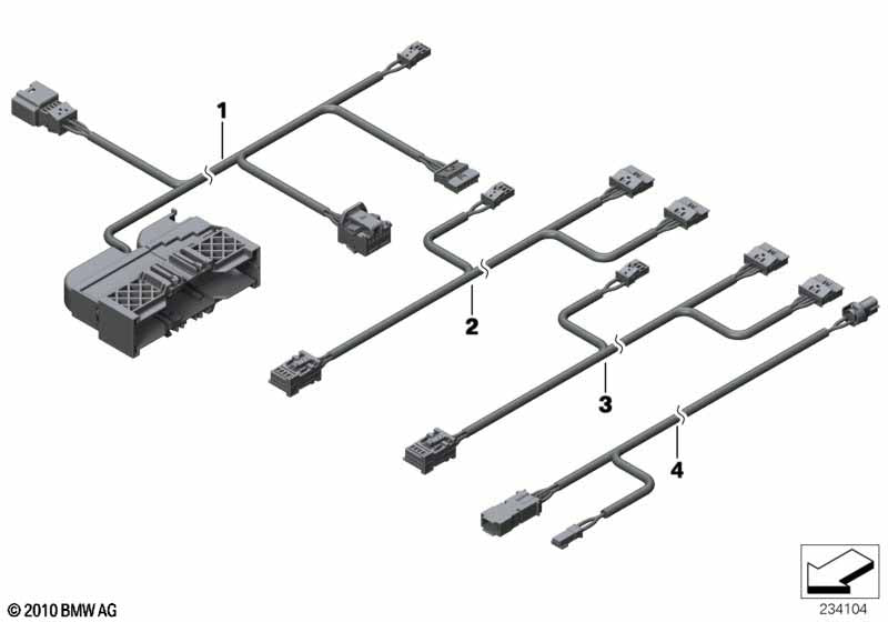 Genuine BMW 61129316663 Wiring Set Seat, Passenger'S Side | ML Performance US Car Parts