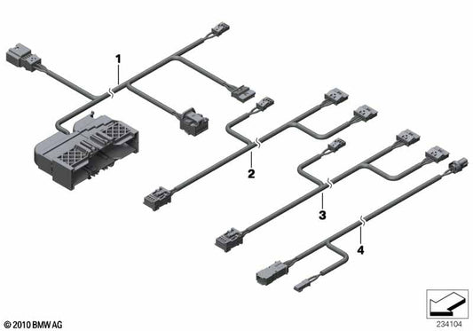 Genuine BMW 61129316663 Wiring Set Seat, Passenger'S Side | ML Performance US Car Parts