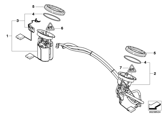 Genuine BMW 16117197076 Repair Kit, Fuel Pump/Fuel Level Sensor Chrome-free CR(VI) | ML Performance US Car Parts