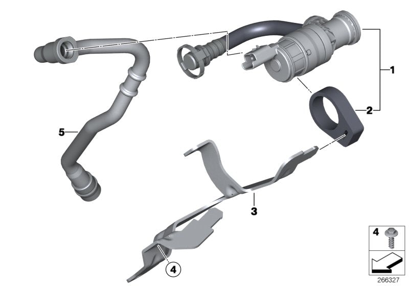 Genuine BMW 13908619928 Fuel Tank Breather Line | ML Performance US Car Parts