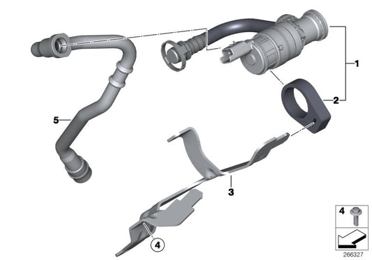 Genuine BMW 13908619928 Fuel Tank Breather Line | ML Performance US Car Parts