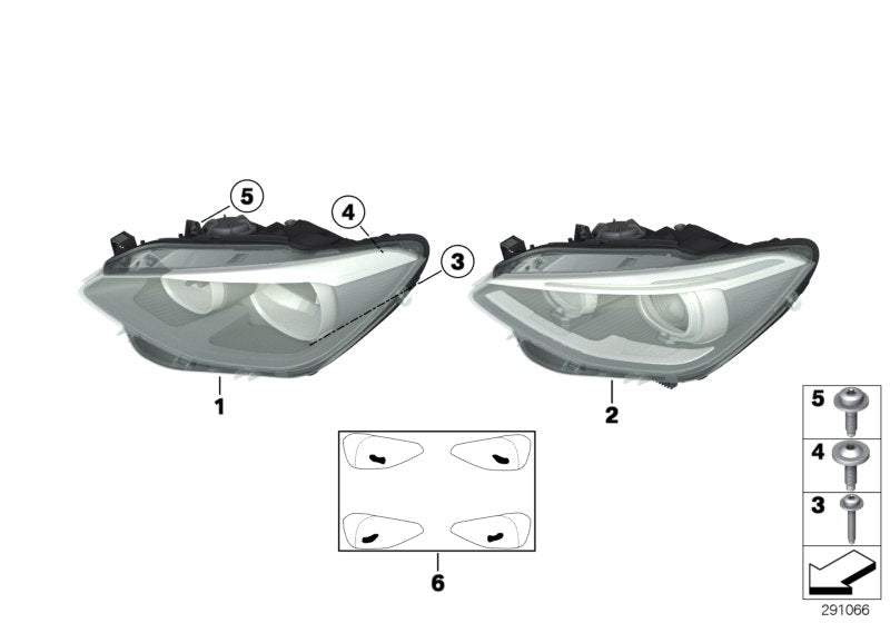 Genuine BMW 63117229685 Headlight Left | ML Performance US Car Parts