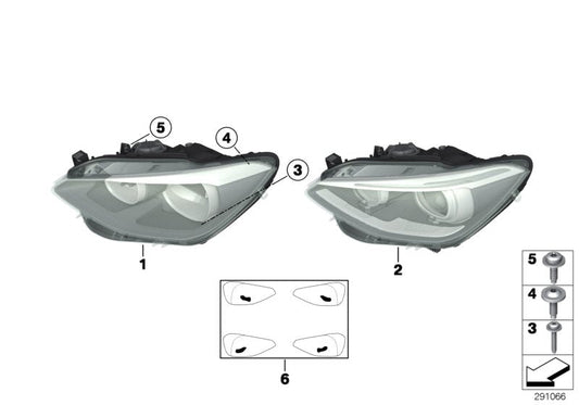 Genuine BMW 63117229685 Headlight Left | ML Performance US Car Parts
