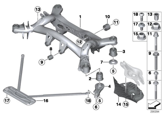 Genuine BMW 33326895135 Tension Strut | ML Performance US Car Parts