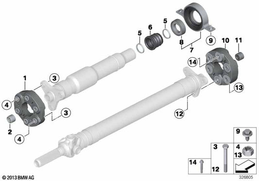Genuine BMW 26118607971 Torx Screw M12X1,5X55-ZNS3 | ML Performance US Car Parts