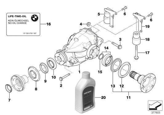 Genuine BMW 33107505394 Exch. Final Drive I=3,38 | ML Performance US Car Parts