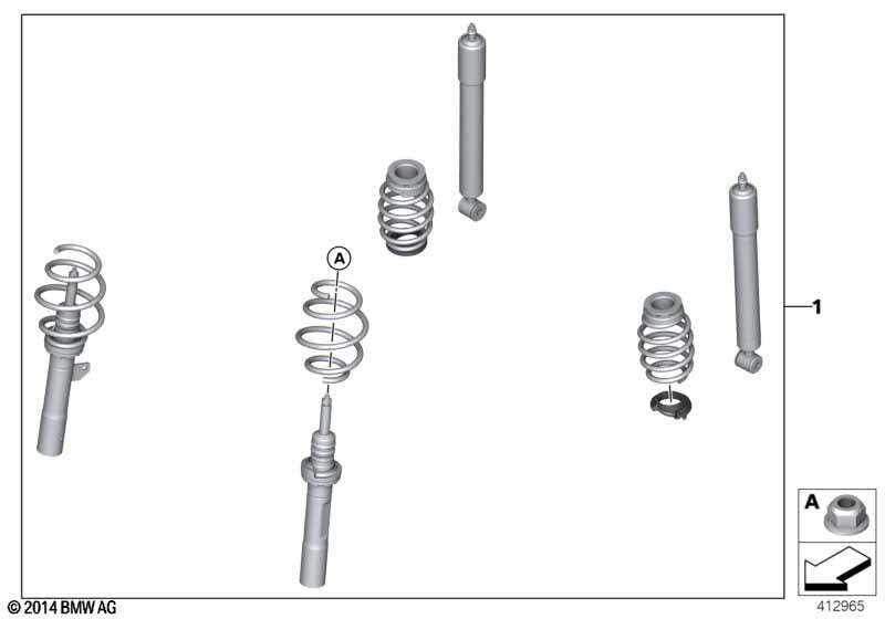 Genuine BMW 33502361197 Jcw Coil-Over Suspension "JCW PRO" | ML Performance US Car Parts
