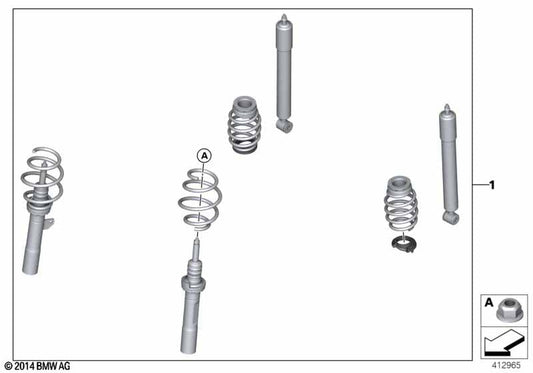 Genuine BMW 33502361197 Jcw Coil-Over Suspension "JCW PRO" | ML Performance US Car Parts