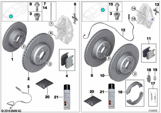 Genuine BMW 34216857152 Guide Pin | ML Performance US Car Parts