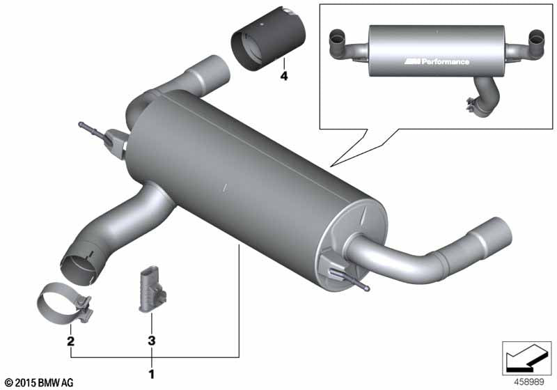 Genuine BMW 18307614699 Muffler Clamp D=80,0 X 31,8MM | ML Performance US Car Parts