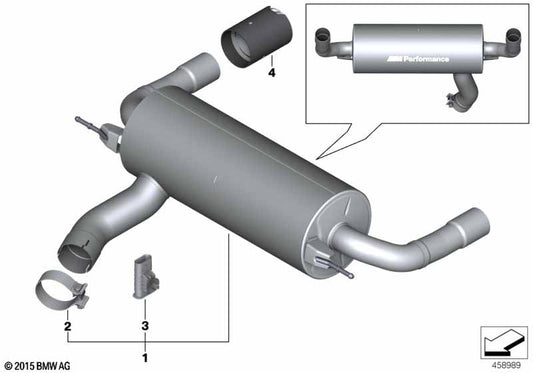 Genuine BMW 18307614699 Muffler Clamp D=80,0 X 31,8MM | ML Performance US Car Parts