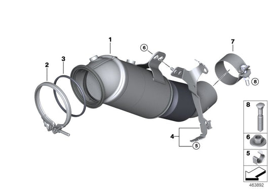 Genuine BMW 18328689449 Exch Catalytic Converter Close To Engine | ML Performance US Car Parts