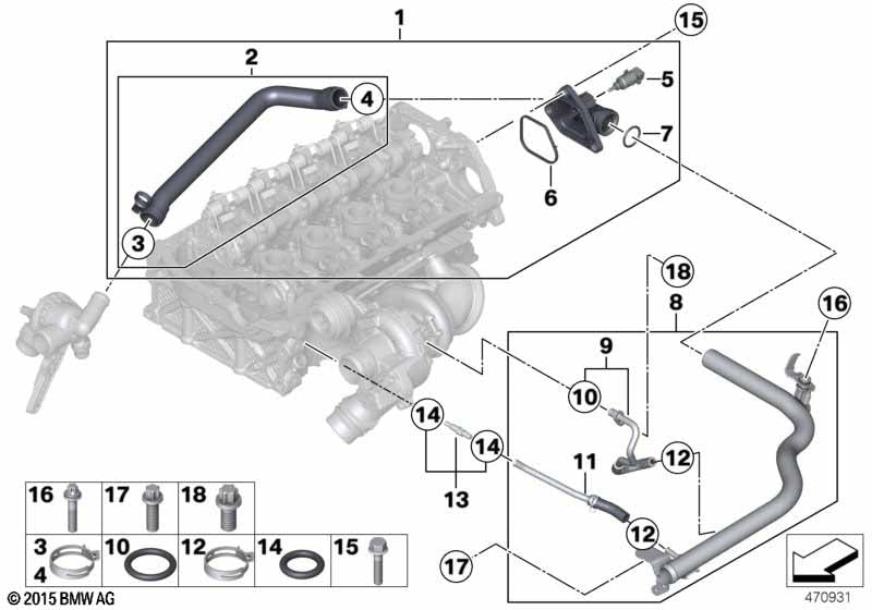 Genuine BMW 11537600586 Outlet Fitting | ML Performance US Car Parts