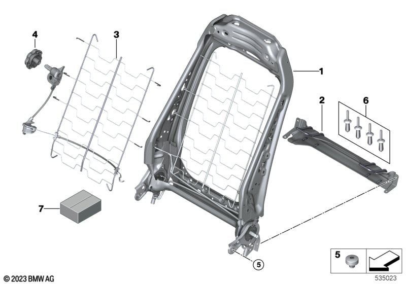 Genuine BMW 52107431771 Lumbar Support Electric Left | ML Performance US Car Parts