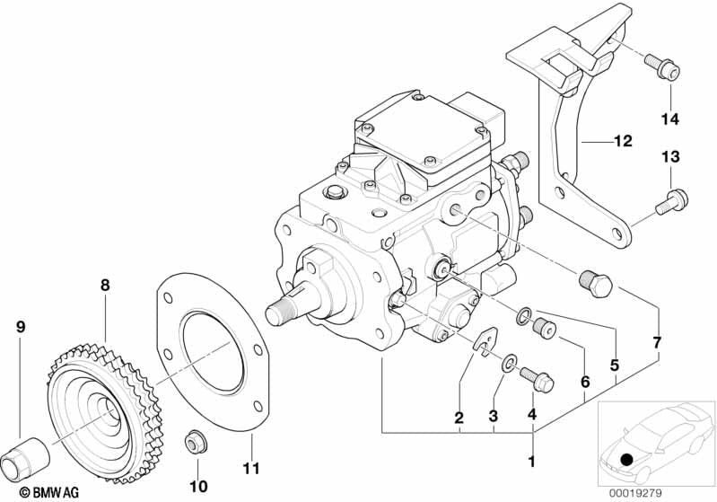Genuine BMW 13517787562 Injection Pump | ML Performance US Car Parts