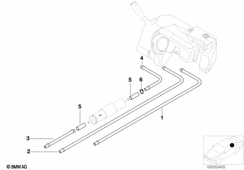 Genuine BMW 16121182790 Fuel Return Line | ML Performance US Car Parts