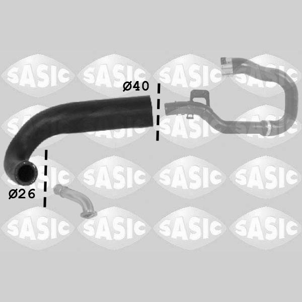 SASIC SAS3336124 Charge Air Hose