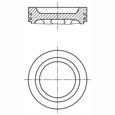 MAHLE 0121510 Piston