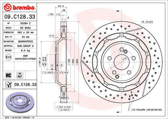 BBP 41535BBP Disc Brake Caliper Repair Kit