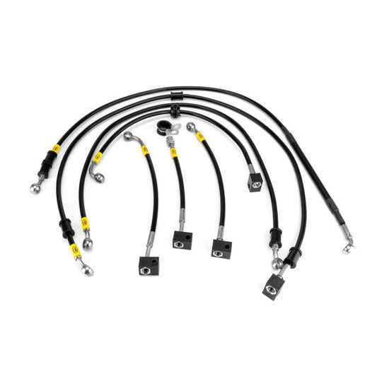 HEL Performance HBF2018 Flexible ABS Replacement Brake Lines Stainless Steel Braided | ML Performance Car Parts