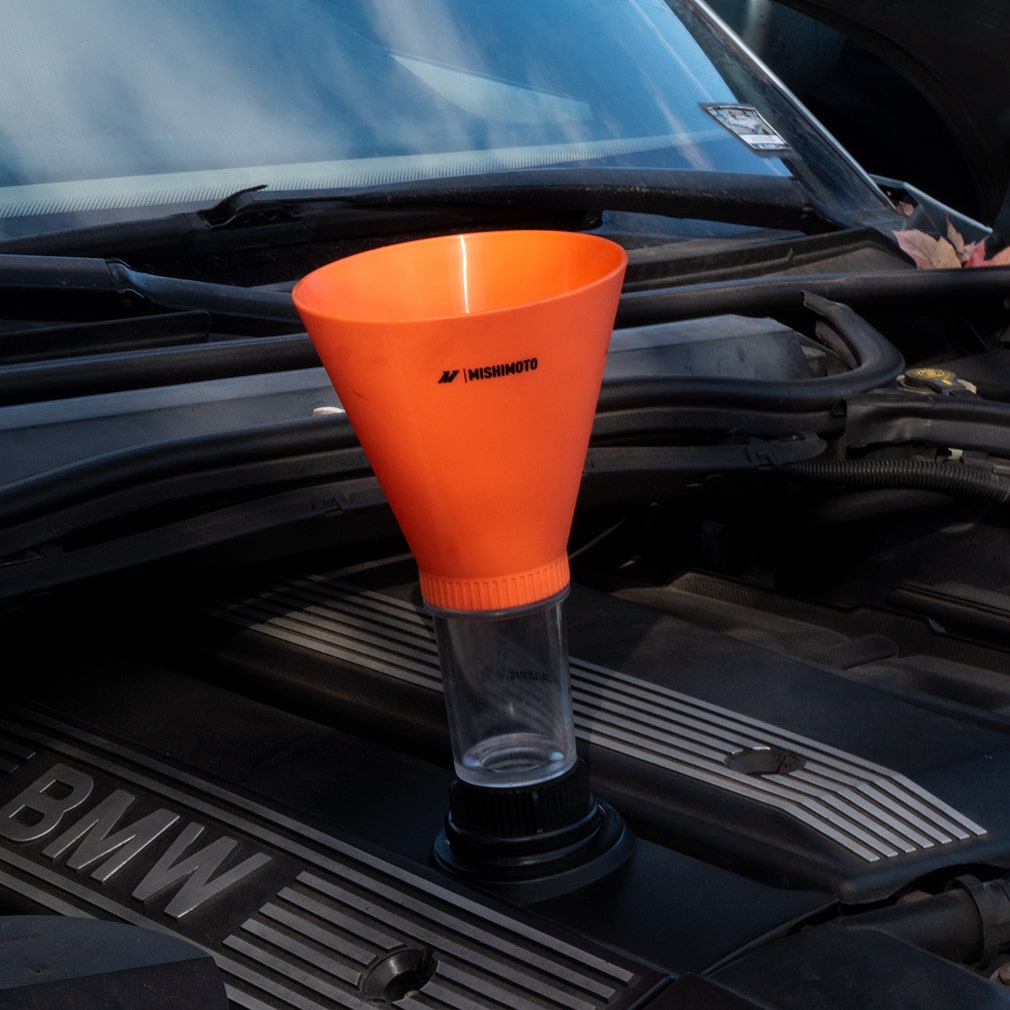 Mishimoto MMTL-SOOF-BMW Screw On Oil Funnel, BMW/Mercedes Kit