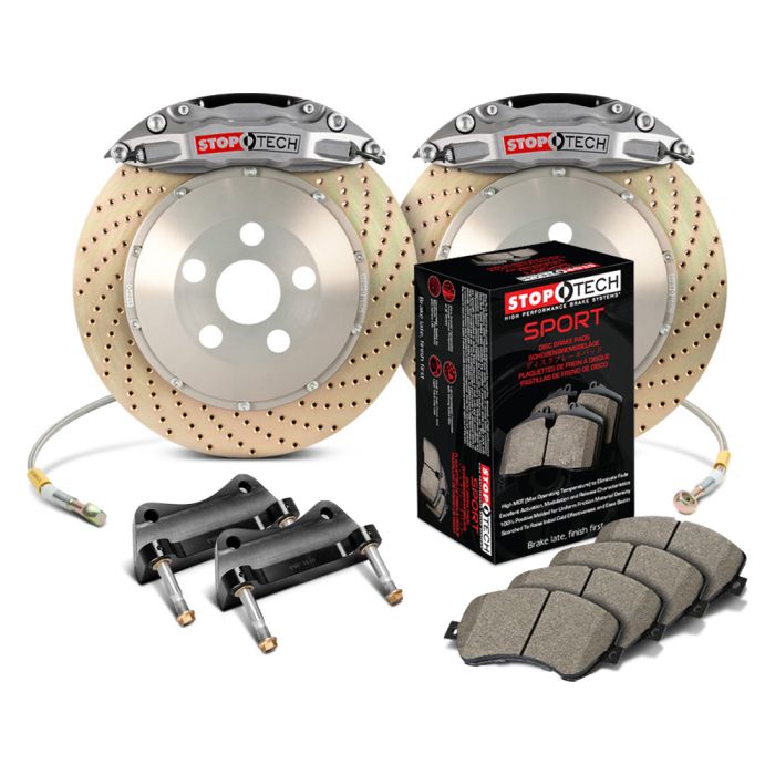 StopTech 83.131.0046.R4 Trophy Sport Big Brake Kit - Rear - 332x32mm Drilled & Zinc Coated - STR-40 Anodized